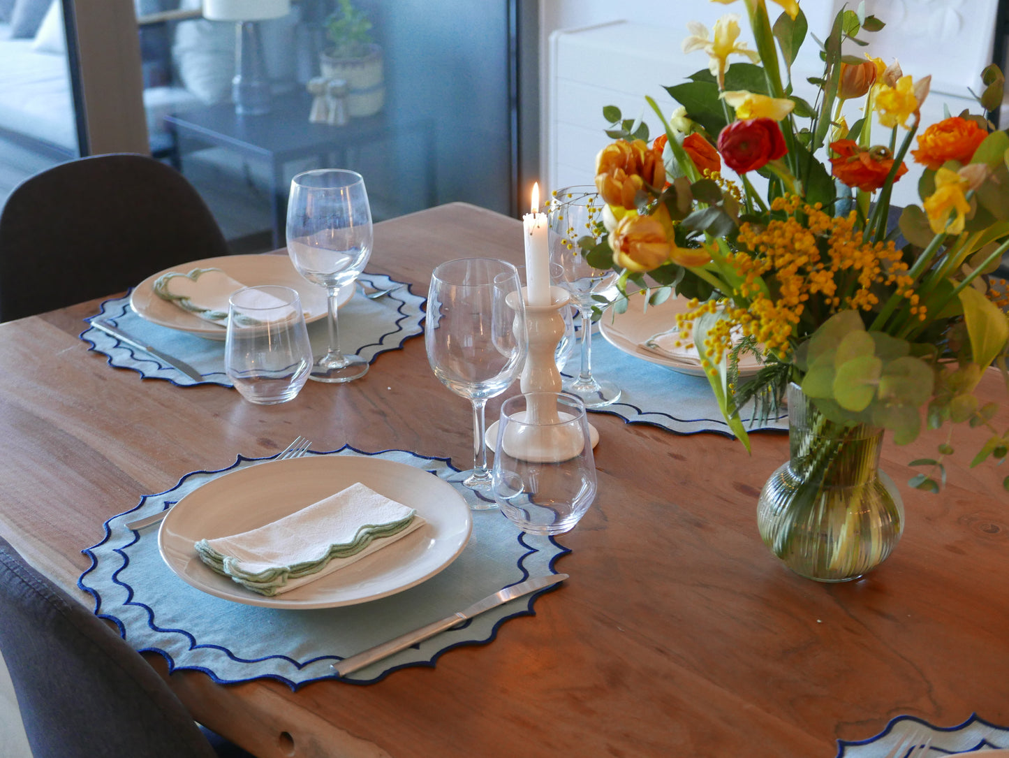 Mantel individual Navy