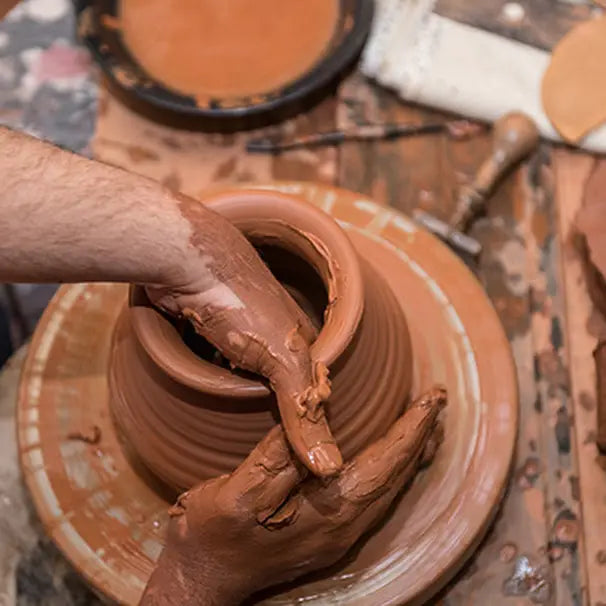 Candelabro redondo hecho a mano