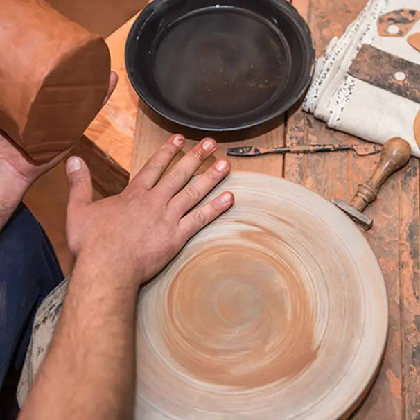 Candelabro redondo hecho a mano